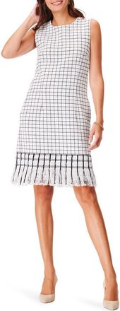 Nic+Zoe Fringe Hem Shift Dress in Cream Multi at Nordstrom Rack, Size X-Small