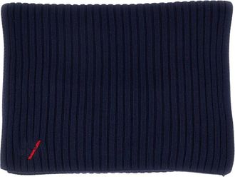 Afterlabel Sjaal met geborduurd logo - Heren - Accessoires - Blauw - Maat: ONE Size Katoen