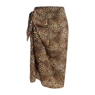 MC2 Saint Barth Beachwear, female, Multicolor, Size: ONE SIZE Thaiti Long Pareo Skirt
