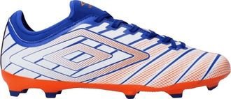Umbro Heren Velocita Elixir Club Stevige Grond Voetbalschoenen (Wit/oranje)