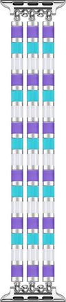 Posh Tech Slim Bracelet Apple Watch Watchband in Blue/Silver at Nordstrom