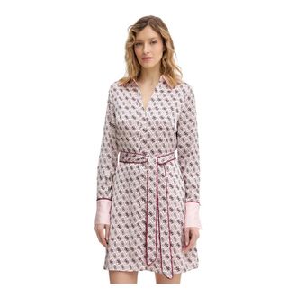 Guess Blerta Shirt Dress - Dames - Shirt Kleedjes - Veelkleurig - XS - Polyester - Kleedjes