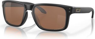 Oakley Mens Holbrook 9102D7 Sunglasses, Black (Matte Black), 55
