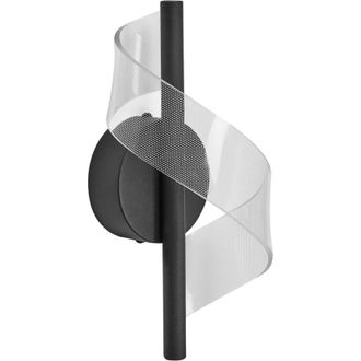 Beliani LED Wall Lamp SARELA Metal Black