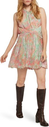 Joie Thya Print Silk Minidress in Greenbriar Multi at Nordstrom Rack, Size Medium
