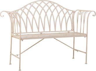 Wanderlust Deco Banco De Forja Blanco 110x50x88