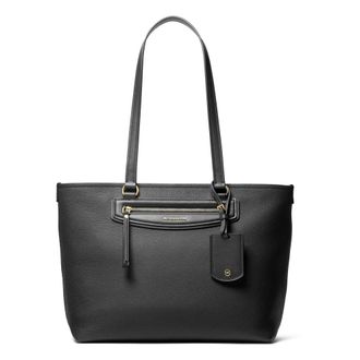 Michael Kors Tote Bags, female, Black, Size: ONE SIZE Cabas Cuir Jet Set Travel