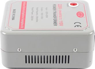 OEM Convertidor De Voltaje, Capacidad De 2000 W, Ajuste De Potencia Seguro, Color Blanco Roto