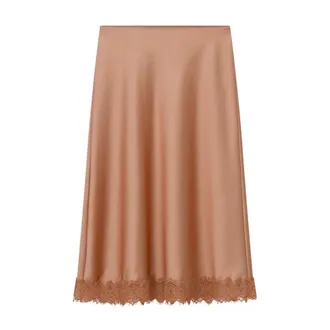 Luisa Cerano Dames, Rokken, Oranje, Maat: XL Satijn