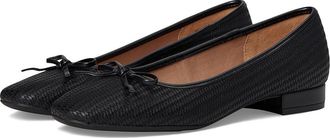 Life Stride Cheers Woven Skimmers Womens Flat Shoes Black : 8.5 M (B), Leather
