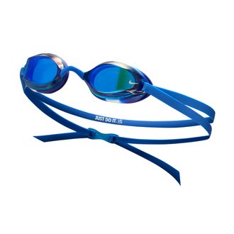 Nike Swim Legacy Big Kids Mirrored Goggles in Blue | NESSC165-494