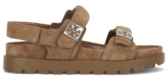Tory Burch Womens Sandals Mellow Sports River Rock Suede Cow Hide