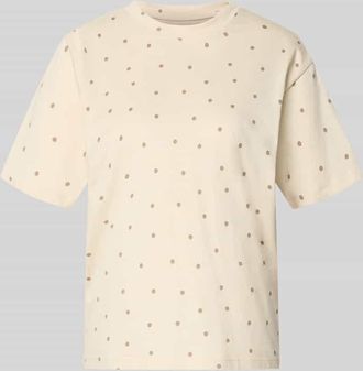 Jake*s Casual Regular Fit T-Shirt mit Rundhalsausschnitt in Ecru, Gr&ouml;&szlig;e XXL