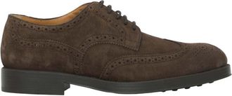 Tod's Brown Perforated Classic Lace Ups Shoes