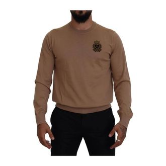 Dolce & Gabbana Heren, Truien, Beige, Maat: M Kasjmier