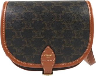 Celine Pre-owned Cross Body Bags, female, Brown, Size: ONE SIZE Pre-owned Vintage Shoulder Bag