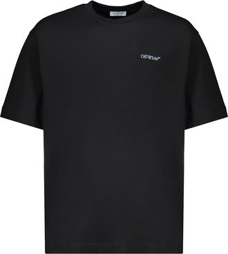 Off-white Printed Cotton T-shirt