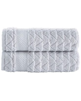 Brooks Brothers Herringbone 2Pc Hand Towels