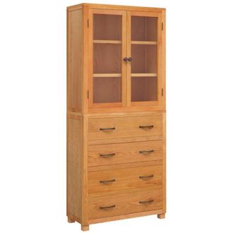 vidaXL Conjunto De Muebles De Almacenaje Marr&oacute;n Madera De Ingenier&iacute;a Vidaxl