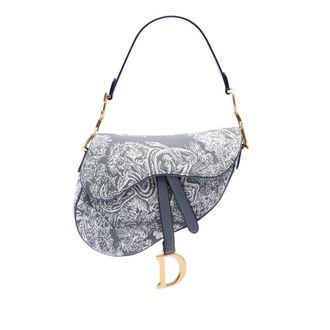 Dior Pre-owned Dior Canvas Embroidered Reverse Toile De Jouy Saddle Bag Ladies O6LQOH5QJ3AEYN0D