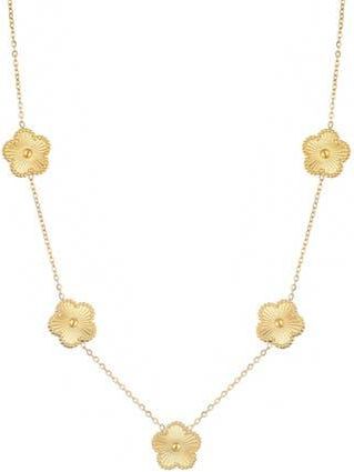 Adornia Tarnish Resistant Flower Station Necklace in Gold at Nordstrom Rack