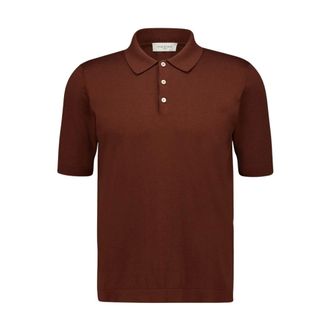 PIACENZA 1733 Piacenza 1733, Heren, Tops, Bruin, Maat: M Katoen