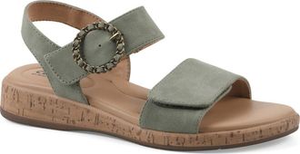 White Mountain Bonique Corck Wedge Sandal in Sage/Nubuck at Nordstrom Rack, Size 9.5