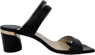 Jimmy Choo London Jimmy Choo Jago sandalen met hakken in zwart leer