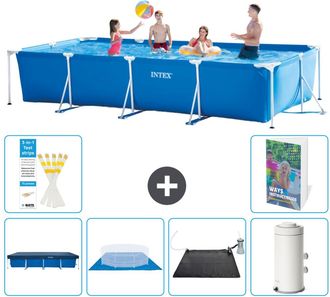 Intex Piscina Con Estructura Rectangular - 450x220x84 Cm - 7-piezas S92
