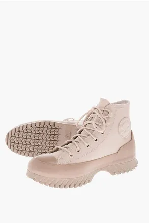 Converse ALL STAR CHUCK TAYLOR 5,5cm Textured Leather High Top Sneake size 36