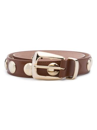 Khaite Benny stud-embellished belt - Brown