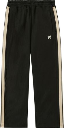 Palm Angels monogram-embroidered track pants - men - Polyamide/Polyester/Polyester - S - Black