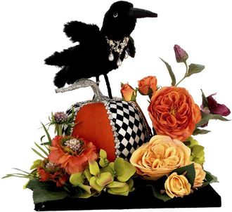 Mark Roberts Handmade Pumpkin Crow Tablescape - 16 X 14In