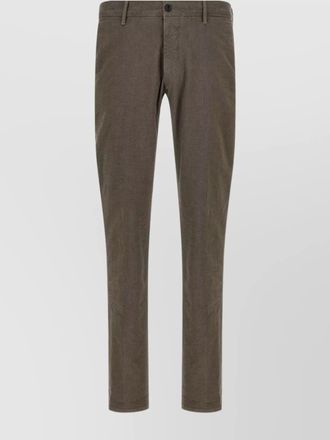 Incotex tailored check trousers with pockets and loops