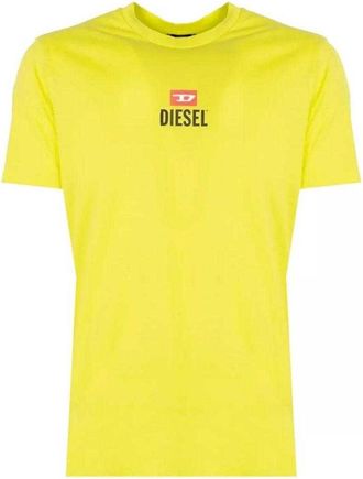 Diesel Unisex T-Shirt voor Volwassenen (Geel)