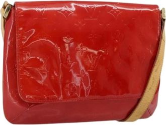 Louis Vuitton Pre-owned Patent Leather Shoulder Bag - Dames - Vintage Schoudertas - Rood - ONE Size - Leer - Vintage
