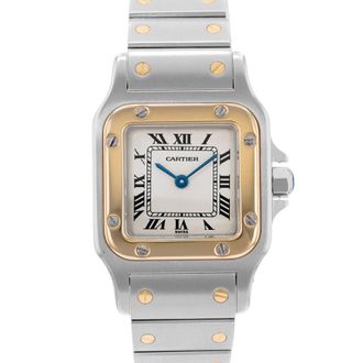 Cartier Pre-owned Cartier Santos Galbee Quartz Silver Dial Ladies Watch W20012C4