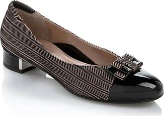 BeautiFeel Womens Etta Low Heel Pump In Nude/black