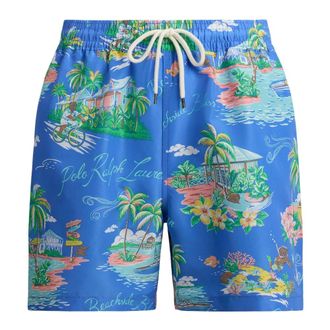 Ralph Lauren Beachwear, male, Multicolor, Size: S Traveler Swim Trunk