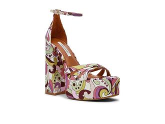 Steve Madden Retro Womens Shoes Pink Print : 9.5 M, Synthetic