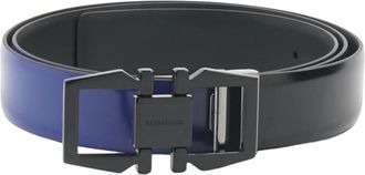 Ferragamo Riemen - Heren - Riemen - Blauw - 95 CM - Accessoires