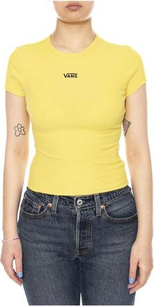 Vans Cameron Tee - Dames - T-shirts - Geel - S - Katoen - Tops