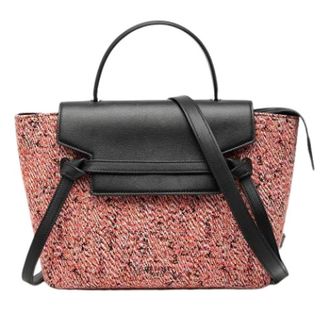 Celine Pre-owned Belt Satchel - Dames - Vintage Handtas - Roze - ONE Size - Leer - Vintage