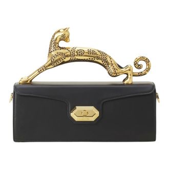 Lanvin Pencil Cat Nano Bag - Bags - Mujer - Negro - ONE SIZE