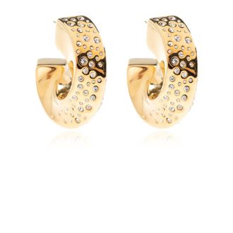 Golden Goose Earrings, female, Yellow, Size: ONE SIZE Earrings with Shimmering Crystals