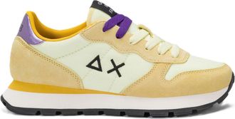 Sun 68 Ally Solid Sneaker in Nylon and Suede Lemon Yellow, Lemon Yellow, 7 UK