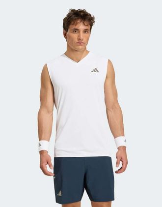 adidas adidas Performance - Tennis Climacool - T-shirt senza maniche bianca-Bianco