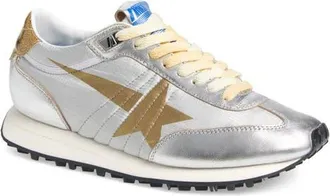 Golden Goose Marathon Sneaker in Silver/Gold at Nordstrom, Size 10Us