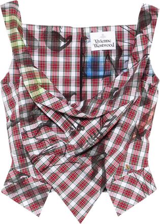Vivienne Westwood Top drappeggiato - Rosso