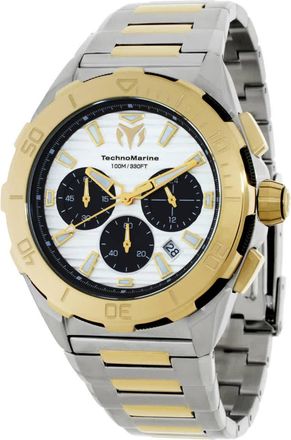 Technomarine Seven Seas Chronograph GMT Quartz Silver Dial Mens Watch TM-725034